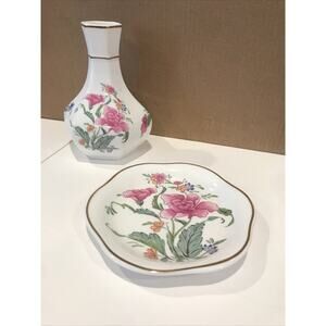 Hammersley Bone China Vase and Trinket Dish- Made In England-Mother's Day!